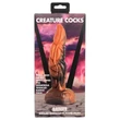 Creature Cocks Ravager - textúrált szilikon dildó - 20 cm (narancs)