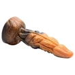 Creature Cocks Ravager - textúrált szilikon dildó - 20 cm (narancs)