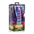 Creature Cocks Mystique - unikornis dildó - 21 cm (lila-sárga)