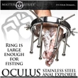 XR Brands Oculus - rozsdamentes acél tágító (ezüst)