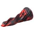 Creature Cocks Hell Kiss - csavart szilikon dildó - 19 cm (piros)