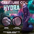 Creature Cocks Hydra - szilikon dildó - 27 cm (lila)