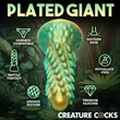 Creature Cocks Stegosaurus - szilikon dildó - 20 cm (zöld)