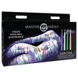 XR Brands - UV Reaktív BDSM testgyertya - színes (4 db)