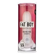 Fat Boy Micro Ribbed - péniszköpeny (15cm) - fehér
