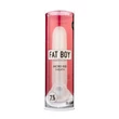 Perfect Fit - Fat Boy Micro Ribbed - péniszköpeny (19 cm, fehér)