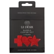 Le Désir - bimbómatrica szett - 3 pár (piros)