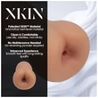 XKIN - élethű műpopsi maszturbátor - M (sötét natúr)