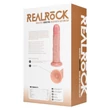 REALROCK - tapadókorongos vibrátor - natúr (20,5cm)