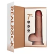 RealRock - tapadókorongos vibrátor (natúr, 18 cm)
