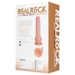 RealRock - tapadókorongos lökő vibrátor (natúr, 20,5 cm)