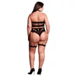 Le Désir Plus Size - 3 részes fehérnemű szett - fekete (XL-4XL)