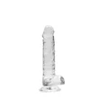 RealRock - átlátszó élethű dildó (átlátszó, 17 cm)