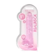 RealRock - átlátszó élethű dildó (pink, 22 cm)