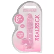 RealRock - átlátszó élethű dildó (pink, 15 cm)