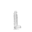 RealRock - átlátszó élethű dildó (átlátszó, 15 cm)