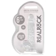 RealRock - átlátszó élethű dildó (átlátszó, 15 cm)