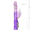 EasyToys Butterfly - forgó-lökő vibrátor (lila)