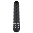 EasyToys Diamond Twirled - csavart rúd vibrátor (fekete)