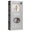 EasyToys Fox NO5 - fém anál plug rókafarokkal (arany-ezüst)