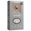 Easytoys Fox NO13 - fém butt plug rókafarokkal (arany-fehér)