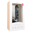 Easytoys - tapadókorongos, herés dildó (22,5cm) - fekete