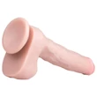 Easytoys - tapadókorongos, herés nagy dildó (29,5 cm, natúr)