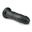 EasyToys - tapadókorongos élethű dildó (15,5 cm, fekete)