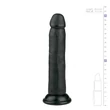 Easytoys - tapadókorongos élethű dildó (20,5 cm, fekete)