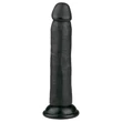 Easytoys - tapadókorongos élethű dildó (20,5 cm, fekete)