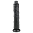 Easytoys - tapadókorongos extra nagy dildó (28,5 cm, fekete)