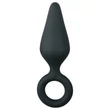 EasyToys Pointy Plug S - anál plug (fekete) - kicsi