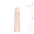 Flesh - hosszabbító péniszköpeny (natúr) - 18 cm