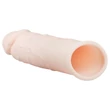 Flesh - hosszabbító péniszköpeny (natúr) - 18 cm