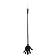 Rimba - szilikon lovaglópálca kezecskével - 40 cm (fekete)
