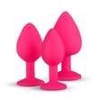 EasyToys Diamond - anál plug szett (pink)