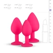 Easytoys Diamond - anál dildó szett (pink)