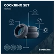 Boners - szilikon péniszgyűrű szett - 3 db (szürke)