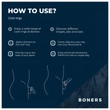 Boners - szilikon péniszgyűrű szett - 3 db (szürke)