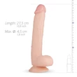 Real Fantasy Elvin - herés élethű dildó - 28 cm (natúr)
