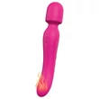 Vibes of Love Wand - akkus, melegítő, masszírozó vibrátor (pink)