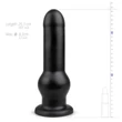 BUTTR Tactical I - tapadókorongos dildó (fekete)