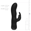 EasyToys Mad Rabbit - csiklókaros G-pont vibrátor (fekete)