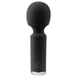 EasyToys Wonder Wand - akkus, mini masszírozó vibrátor (fekete)