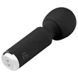 EasyToys Wonder Wand - akkus, mini masszírozó vibrátor (fekete)