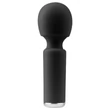 EasyToys Wonder Wand - akkus, mini masszírozó vibrátor (fekete)