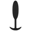 EasyToys Heavy Fulfiller - 54 g-os anál plug - kicsi (fekete)