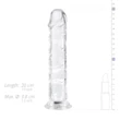 EasyToys - zselés dildó - 18 cm (átlátszó)