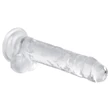 EasyToys - herés dildó - 17 cm (átlátszó)