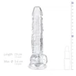 EasyToys - herés dildó - 17 cm (átlátszó)